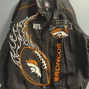 NFL Black Denver Broncos Jacket with Logo
